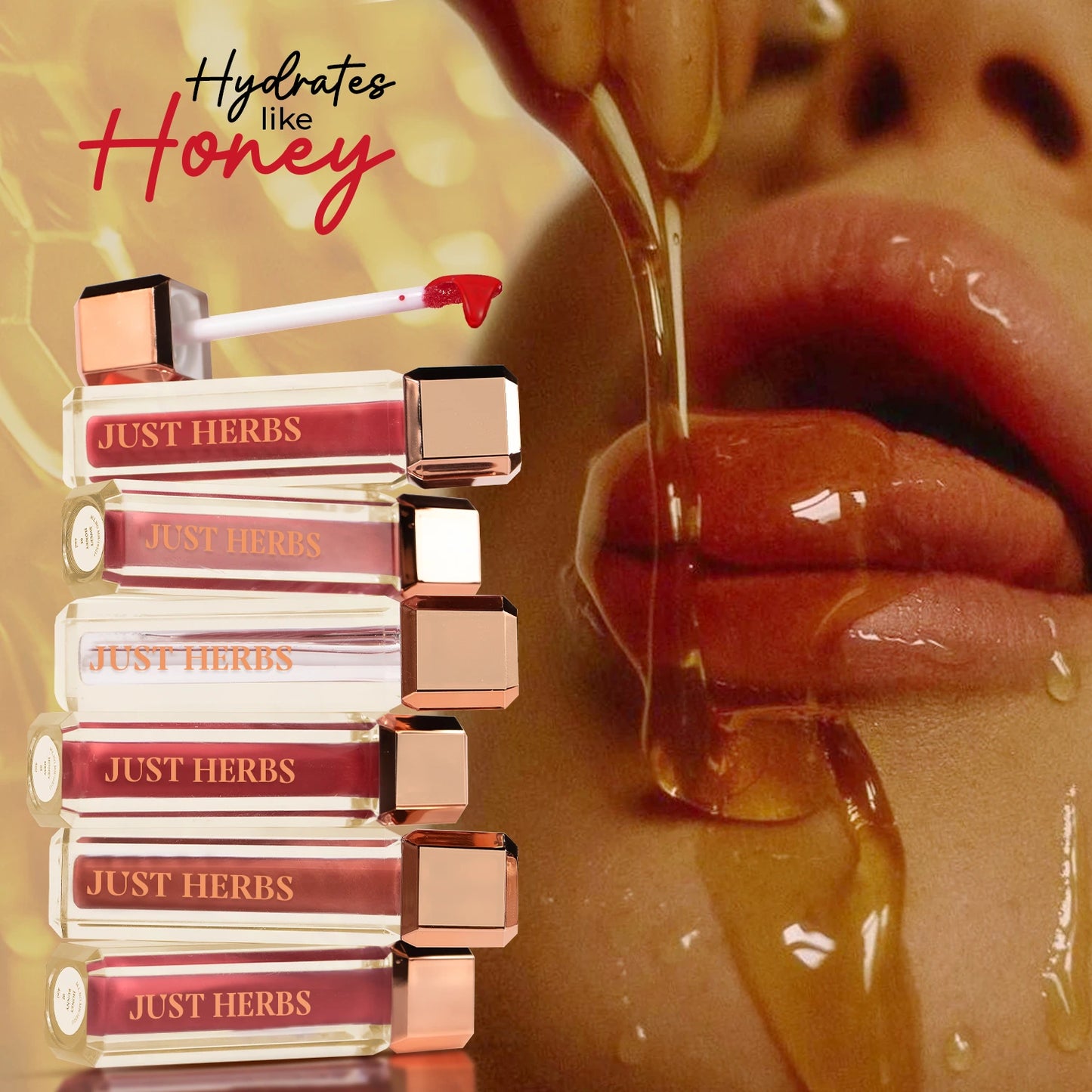 Lip Honey Plumping Gloss with Plant Vitamin C and Peppermint Oil