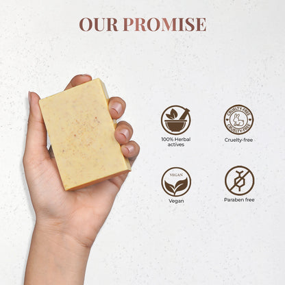 Skin Brightening Bathing Bar with Sandalwood and Turmeric