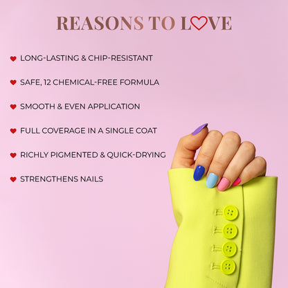 Fierce Fuchsia: Nail Paints | 12-Free Formula