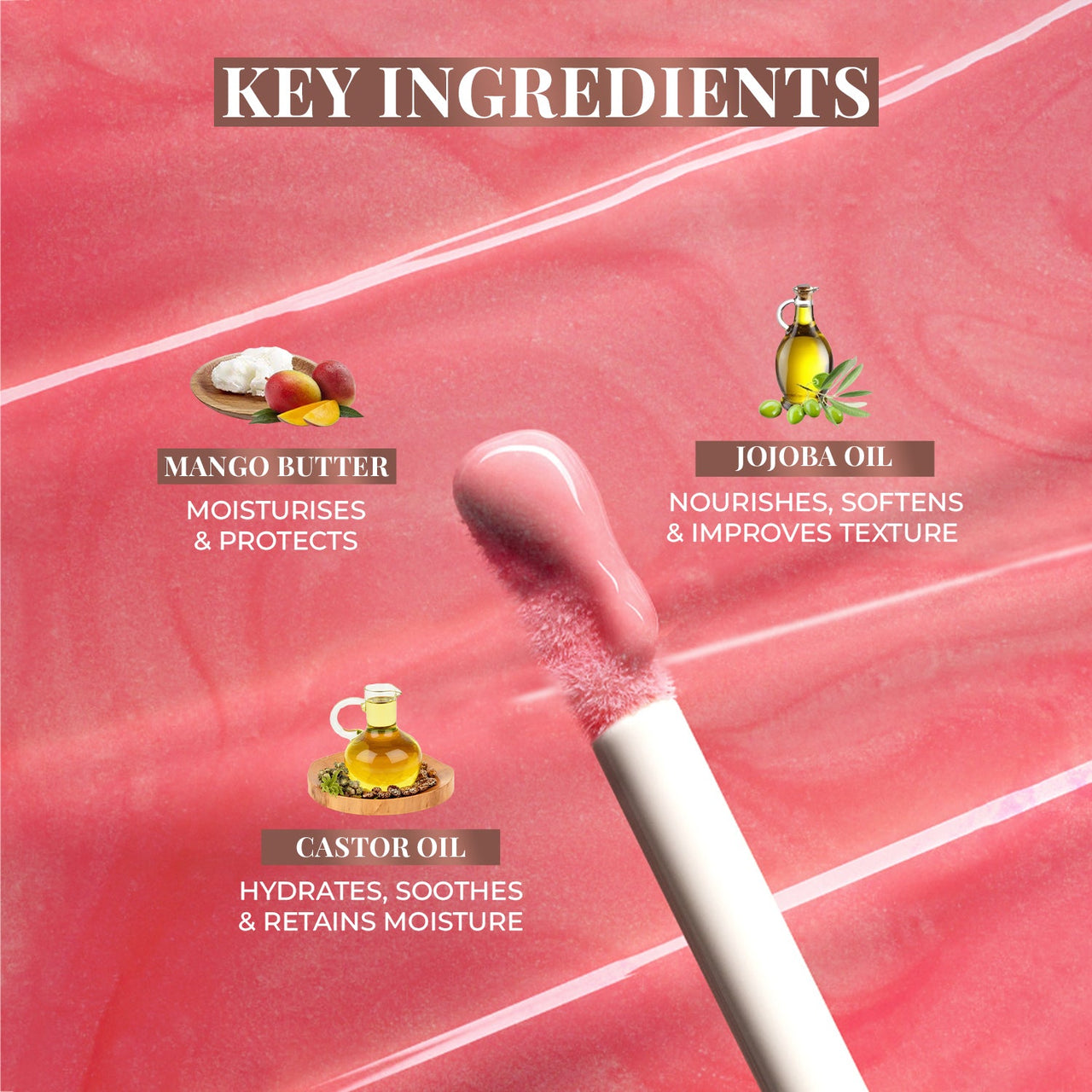 Serum-infused Lip Gloss with Mango Butter and Jojoba Oil 3 ml