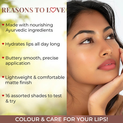 Herb Enriched Ayurvedic Lipstick Micro-Mini Kit