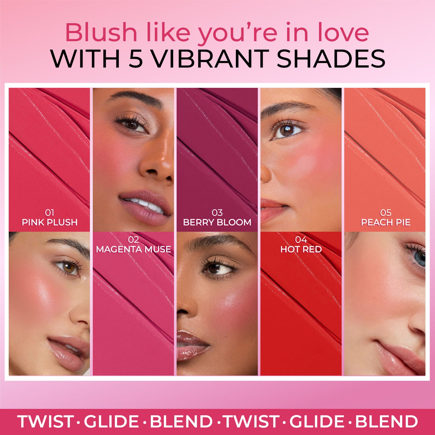 Born To Blush Stick with Shea Butter & Cica Red Hot