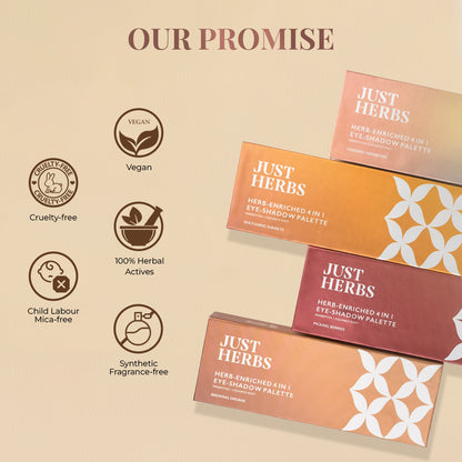 Herb Enriched 4-in-1 Eye-shadow Palette with Manjishtha and Liquorice Root