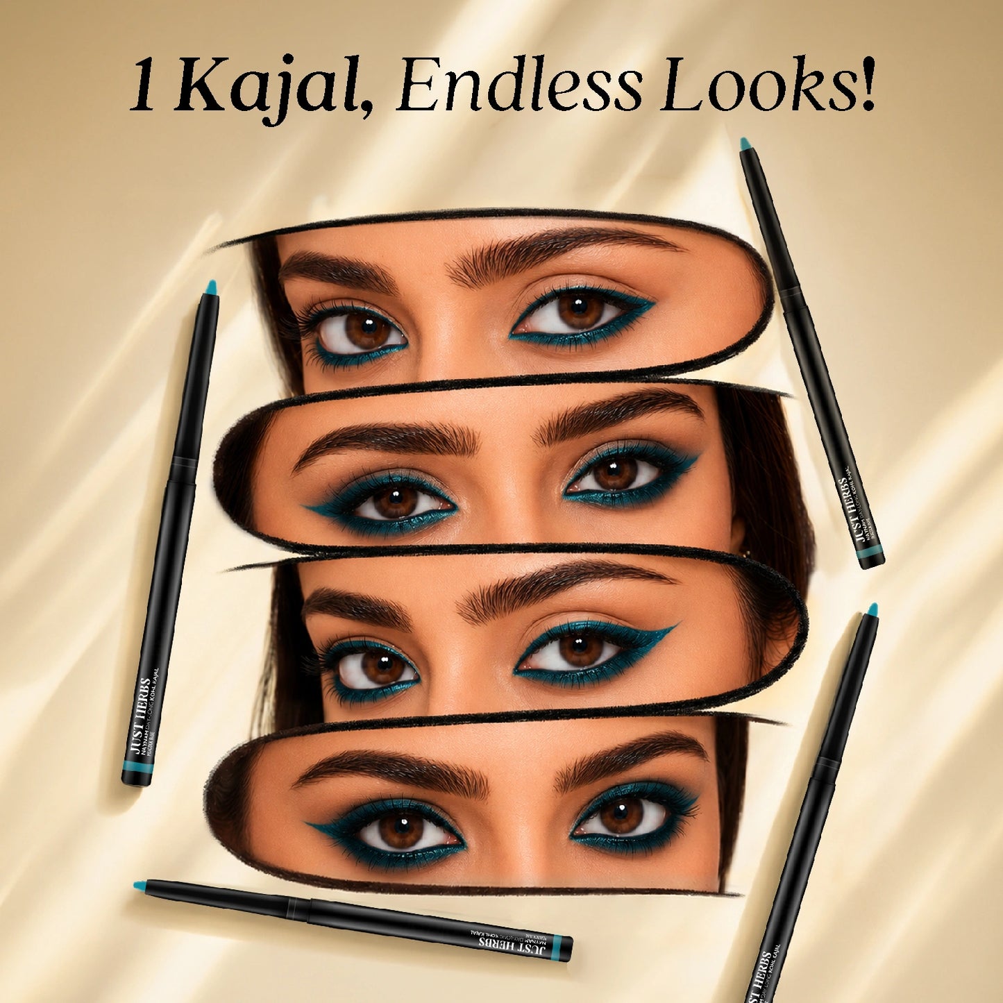 Naynam Day-Long Kohl Kajal  - Peacock Blue