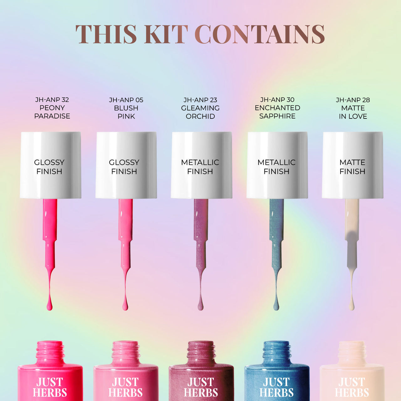 NY Bae Nail It! Mini Nail Paint Kit - Shine On! 08 (5 x 3 ml)