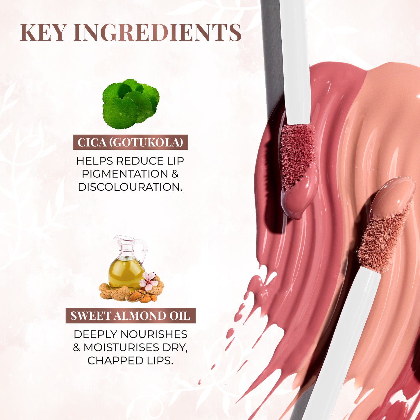 Plant-powered Glass Lip Ink with Cica and Sweet Almond Oil