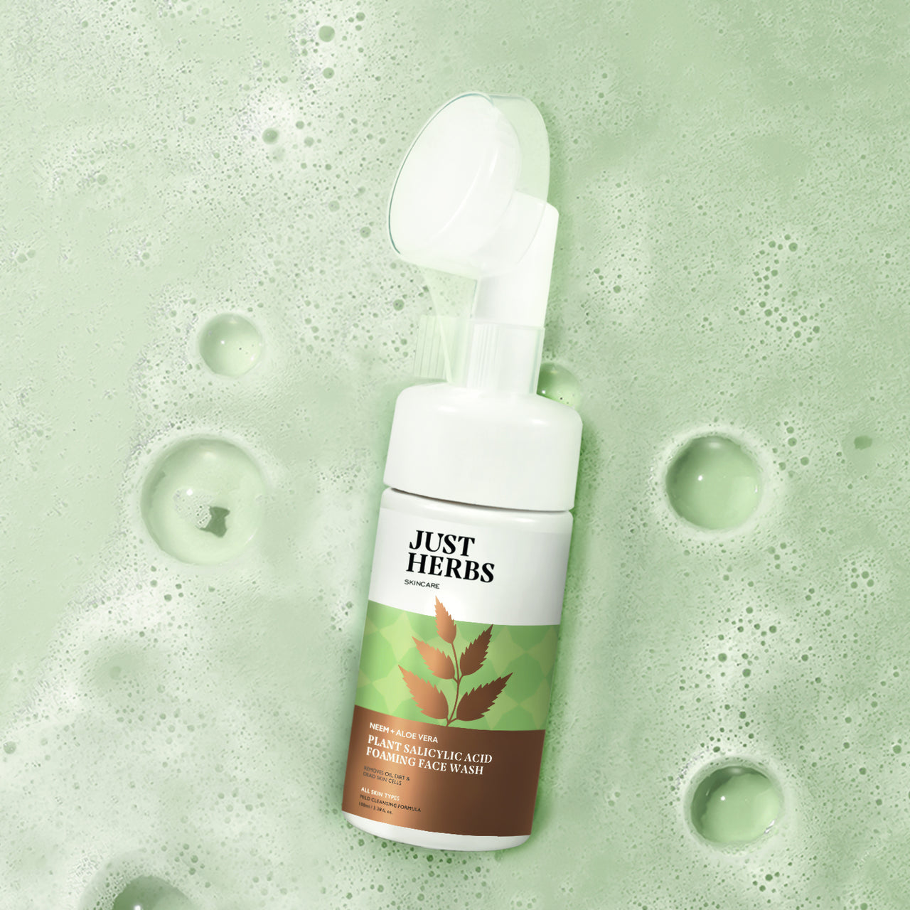 Plant Salicylic Acid Foaming Face Wash with Neem & Aloe Vera