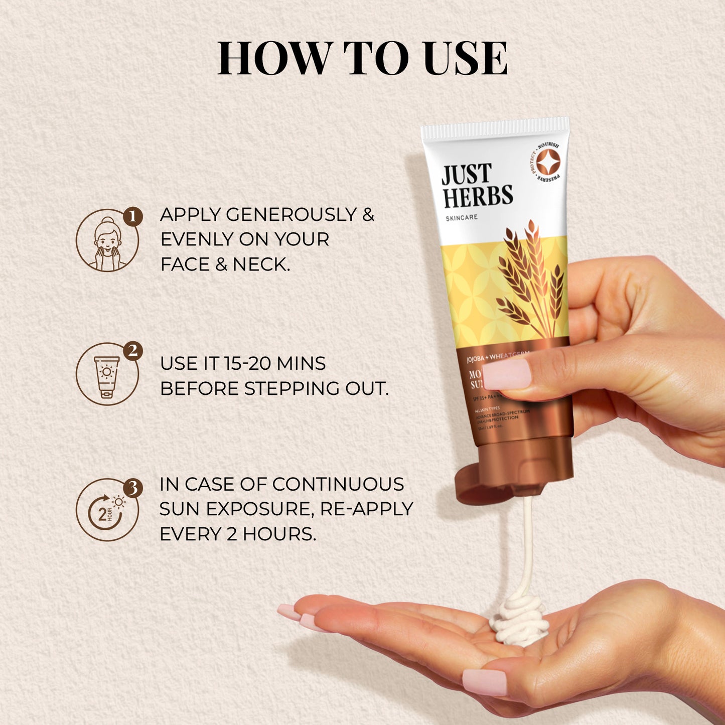 Nosun Jojoba-Wheatgerm Moisturising Sun Protection Gel (TUBE)