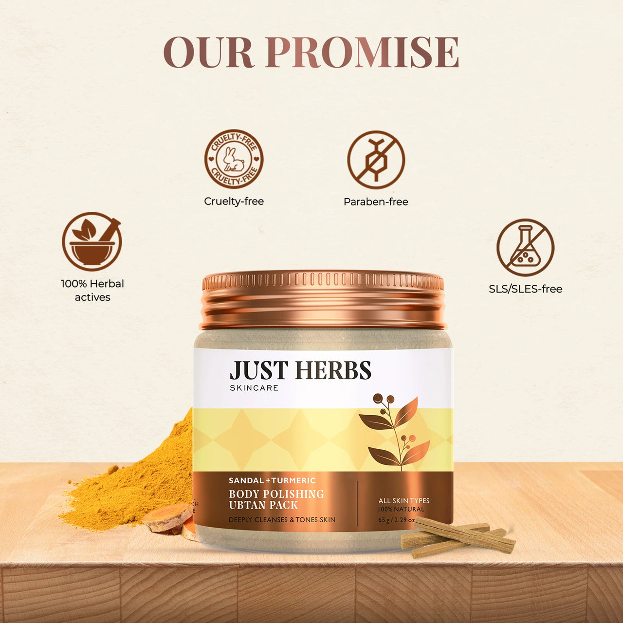 Body Polishing Ubtan Pack with Sandal and Turmeric