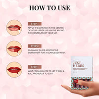 Thumbnail for Full-Size Herb Enriched Matte Liquid Lipstick Kit - Set of 5