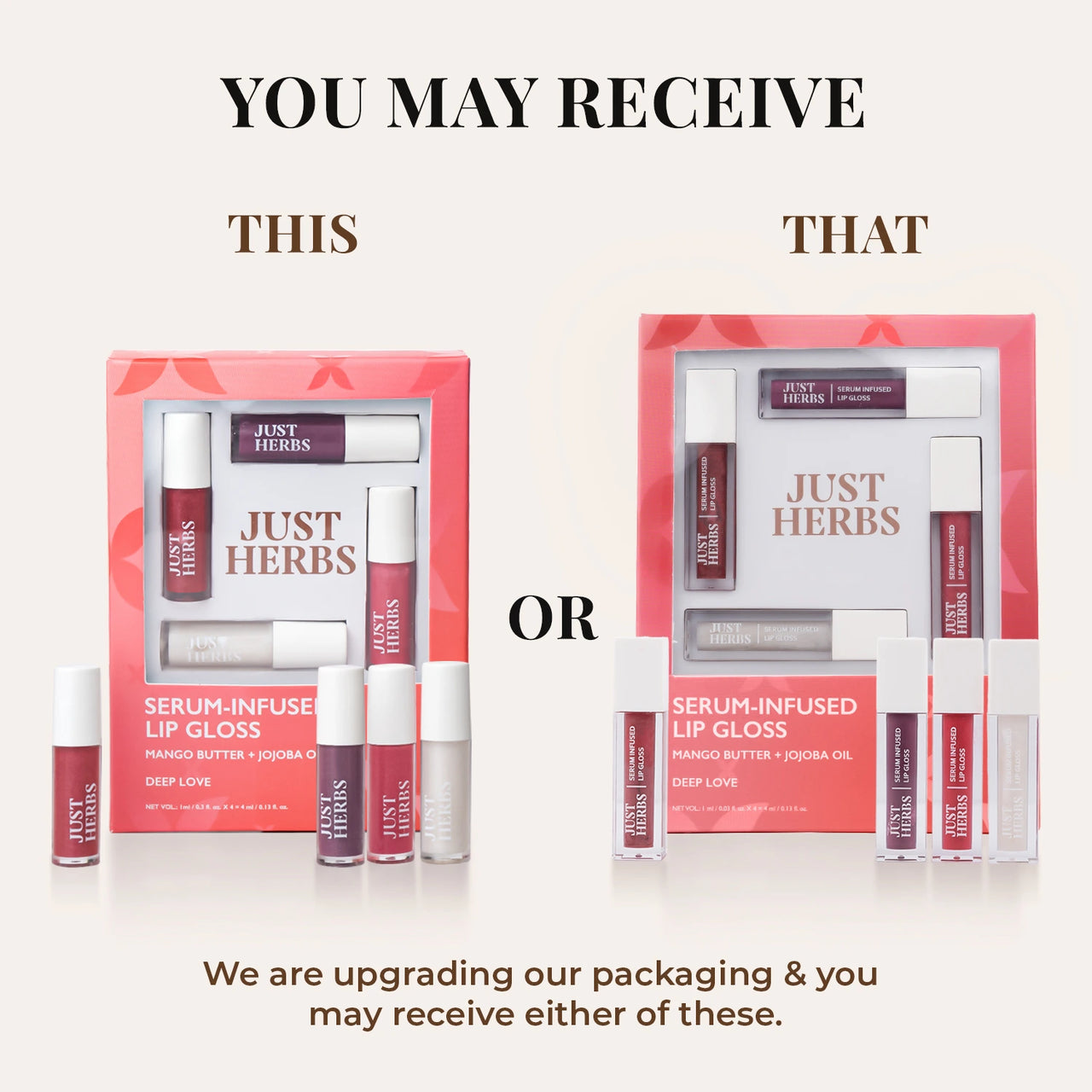 Serum infused lip gloss -Deep Love (Shade:- 03-Cherry Blossom,02-Juicy Berry,06-Peony Pearl,01- Shiny Crystal)