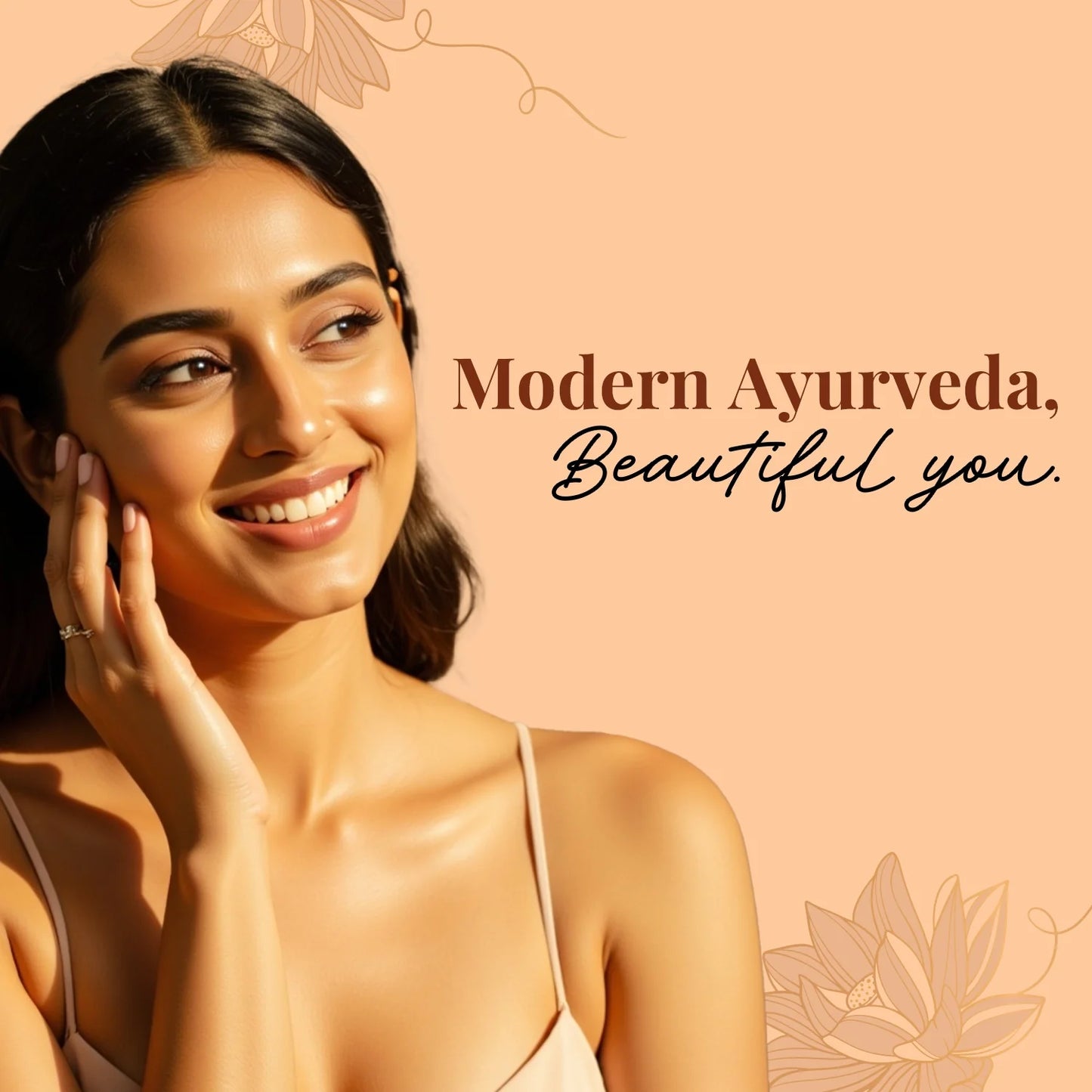 Just Herbs Golden Nourish Gift Set | Gifts for Her | 24K Gold & Pure Ghee Ritual - Set of 3