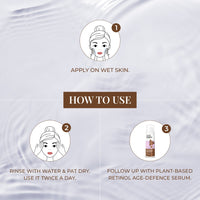 Thumbnail for Age-defence Face Wash - Plant-based Retinol - Just Herbs