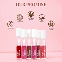 Thumbnail for Herb-enriched Matte Liquid Lipstick Combo: Deeps & Reds + Brights & Pinks