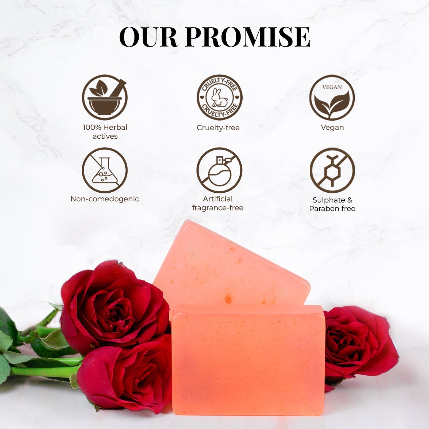 Wild Indian Rose Nourishing Handmade Bathing Bar:Pack of 1