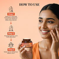 Thumbnail for Just Herbs Radiant Glow Face Night Cream with Mandarin & Saffron  - 50ml