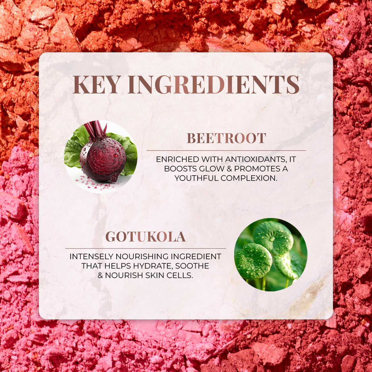 Nourishing Powder Blush with Beetroot and Gotukola