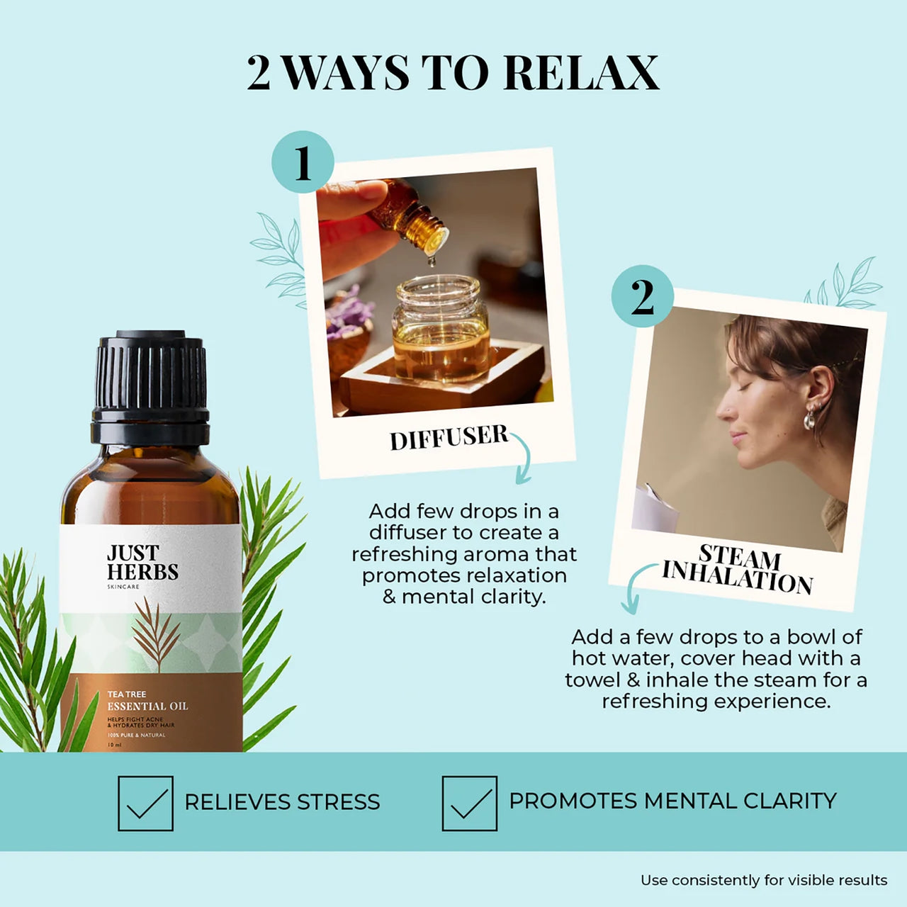 Tea Tree Essential Oil: (10 ml)