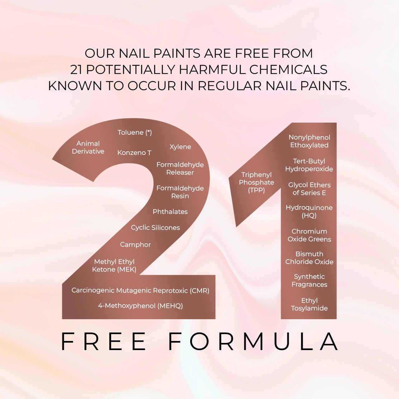 21-Free Formula Nail Paints