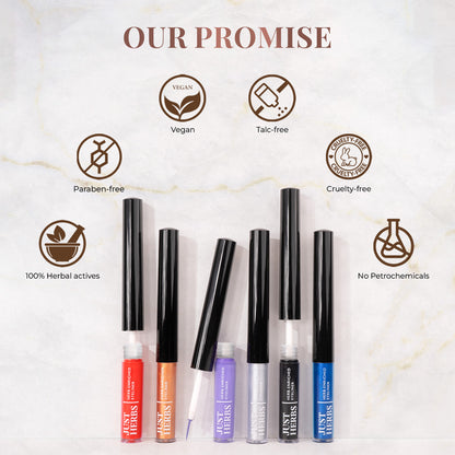 Herb-Enriched Waterproof Eyeliner Organic with Jojoba Oil & Vitamin E