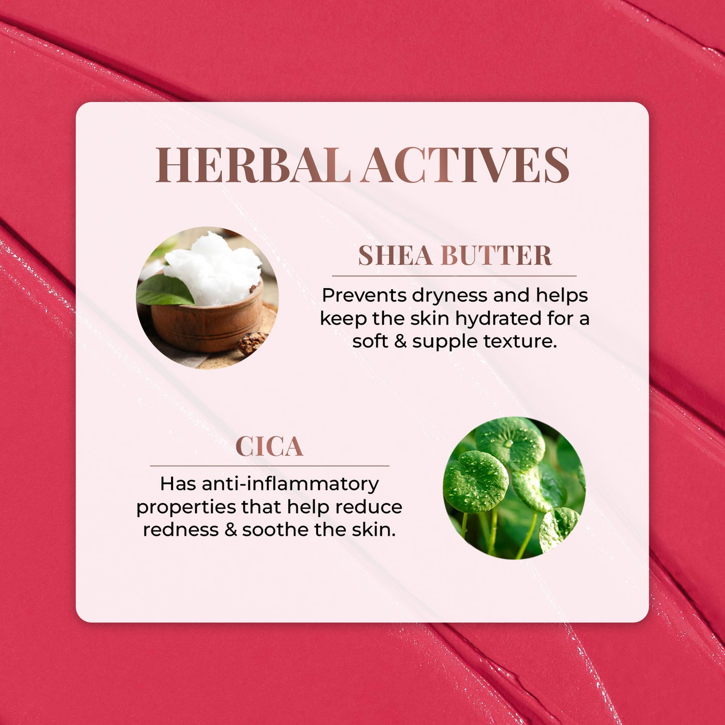 Born To Blush Stick with Shea Butter & Cica Red Hot