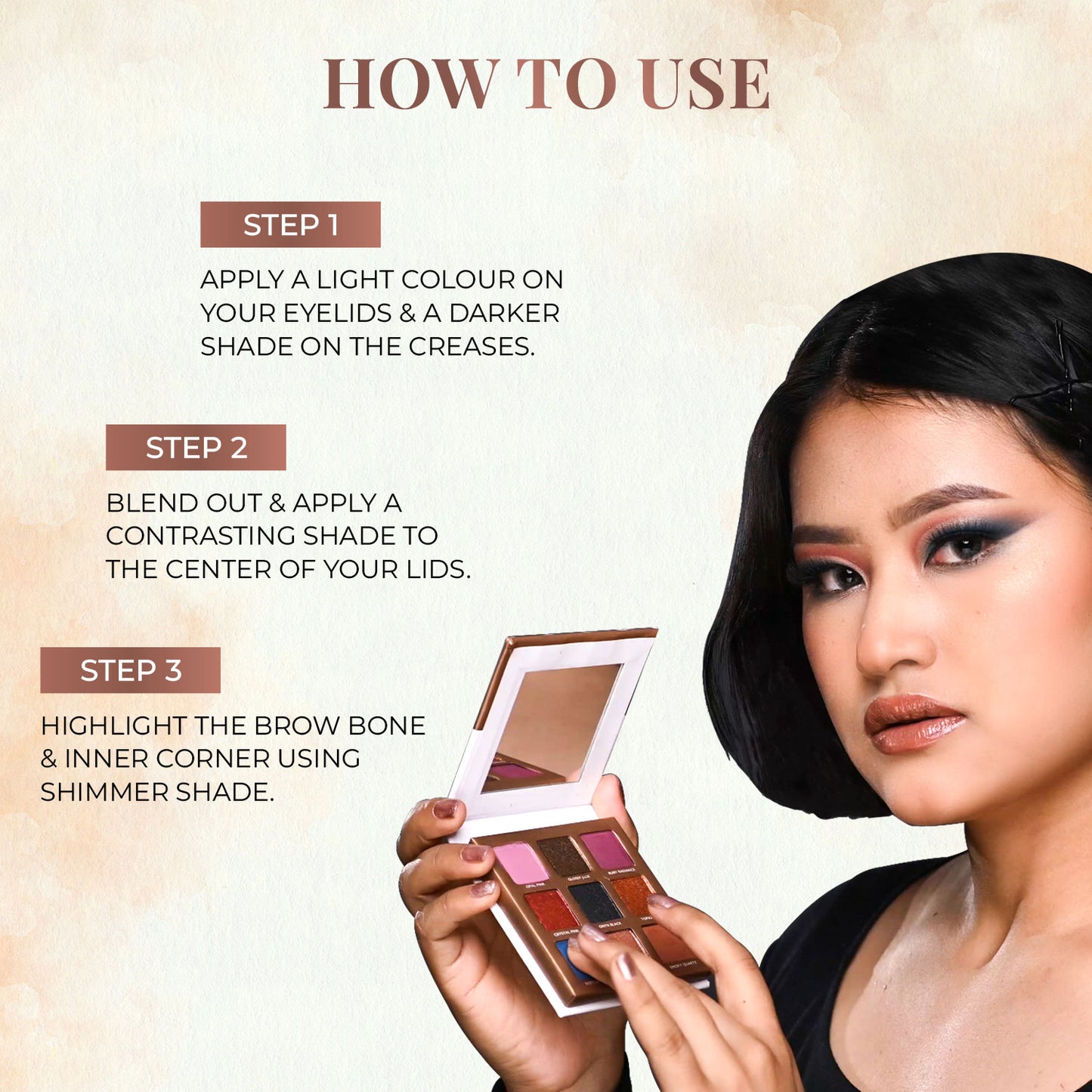 Herb-Enriched 9 IN 1 Eye Shadow Palette: Moonlight Night