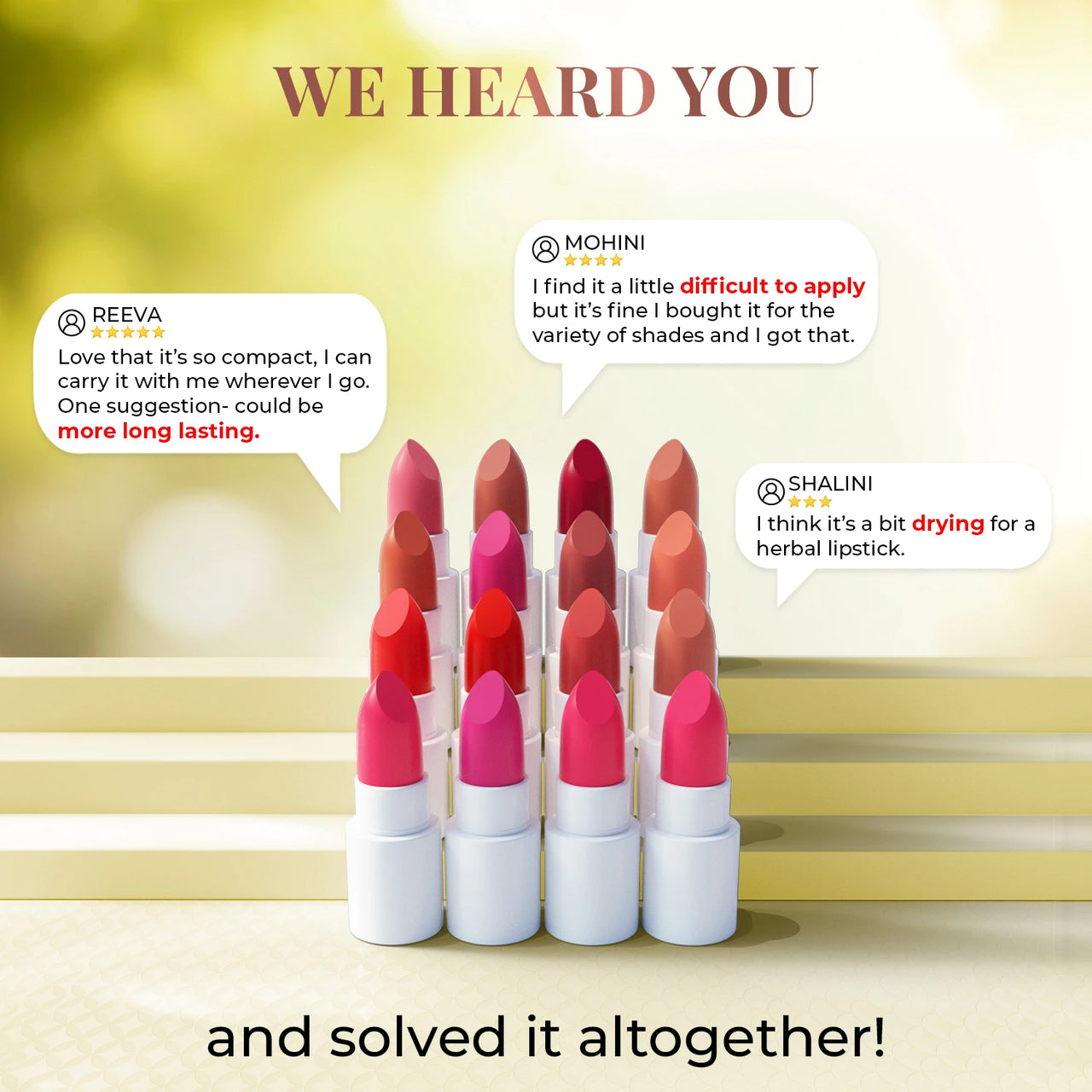 Herb Enriched Ayurvedic Lipstick Micro-Mini Kit - Set of 2
