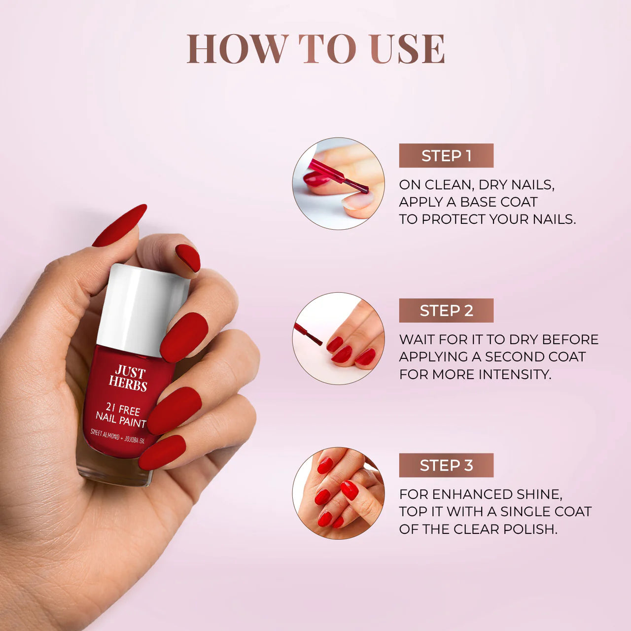 Nail Paints  - Set of 5 | 21-Free Formula