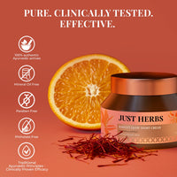 Thumbnail for Just Herbs Radiant Glow Face Night Cream with Mandarin & Saffron  - 50ml