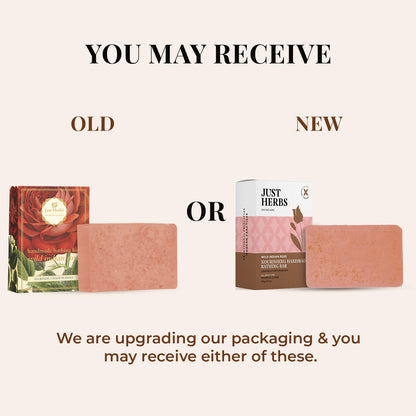 Wild Indian Rose Nourishing Handmade Bathing Bar:Pack of 1