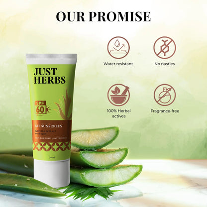 Gel Sunscreen with Neem & Aloe Vera | SPF 60 PA++++
