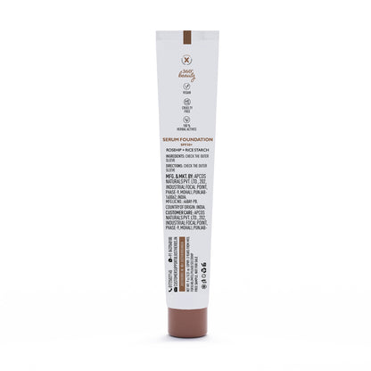 Serum Foundation Dewy Finish SPF30+ Tube with Rosehip and Rice Starch