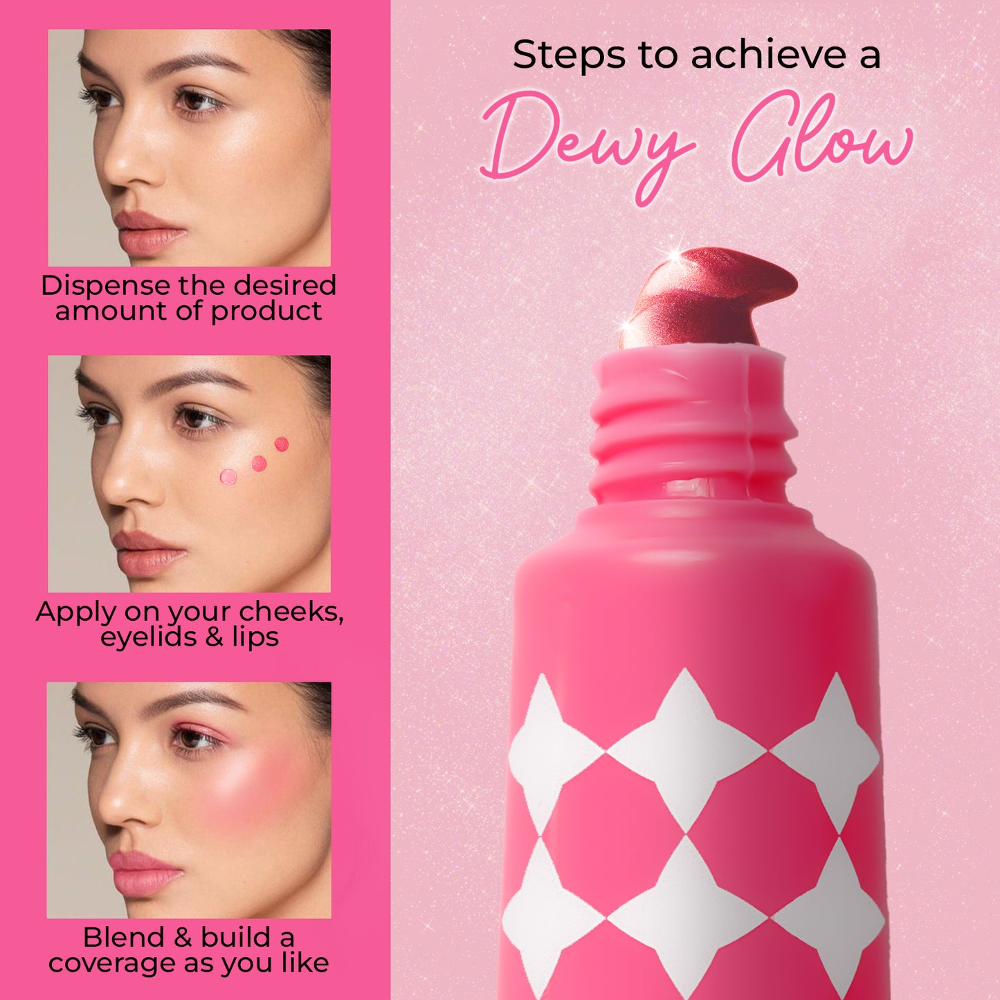 Strawberry Dip: Halo Glow Blush Drops with Mango Butter & Rice Starch