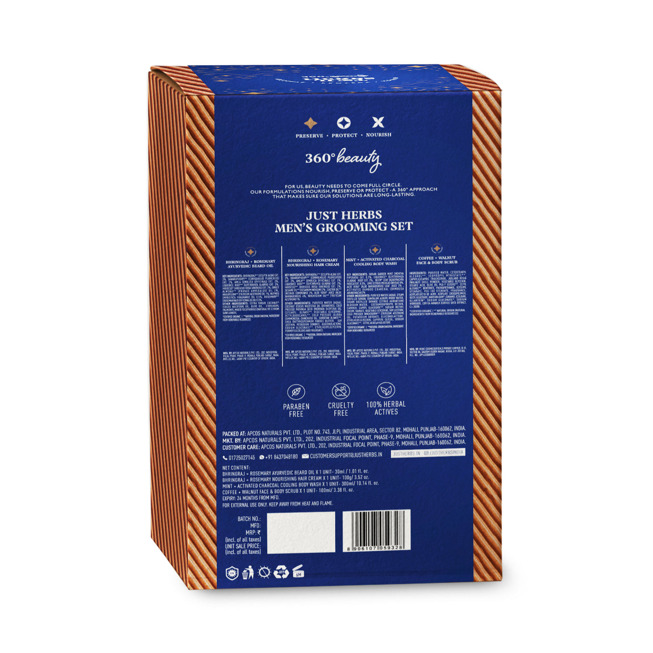 Just herbs Men’s Grooming Gift Set