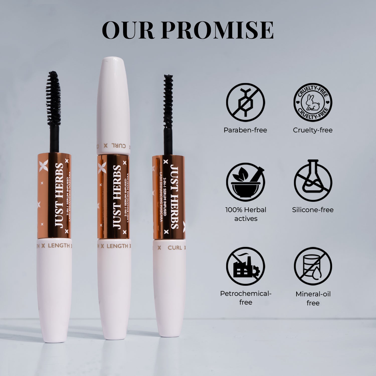 Buy 2-in-1 Serum-infused Lash Enhancing Mascara with Castor Oil