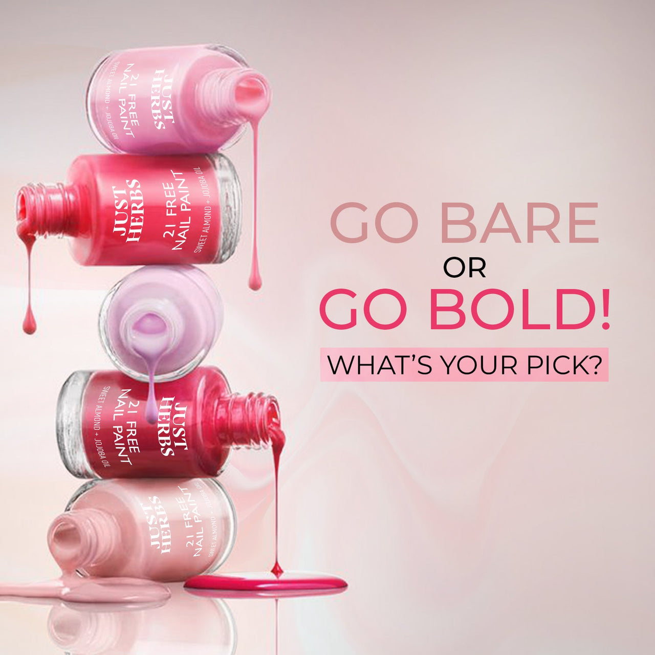 Nail Paints | 21-Free Formula - Fuschia Pink
