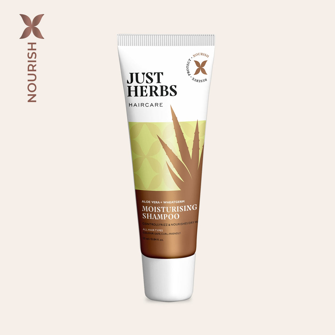 Moisturising Shampoo - Aloe Vera and Wheatgerm 25 ml