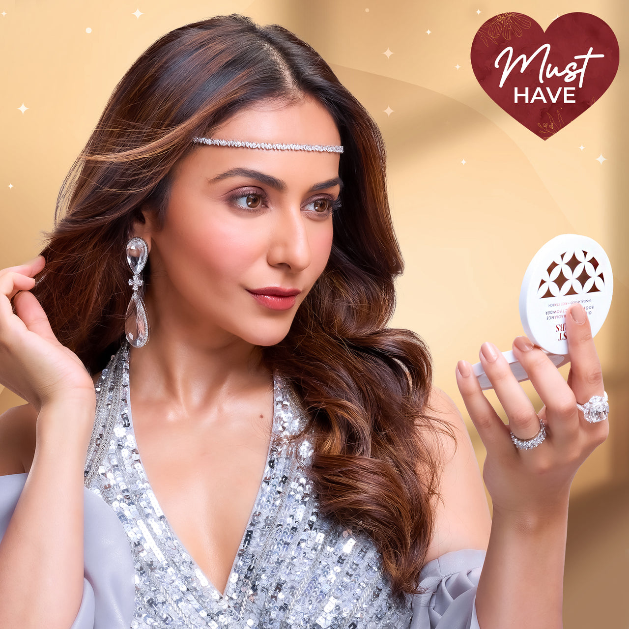 Oil Control Radiance Boost Compact Powder with Sandalwood & Rice Starch