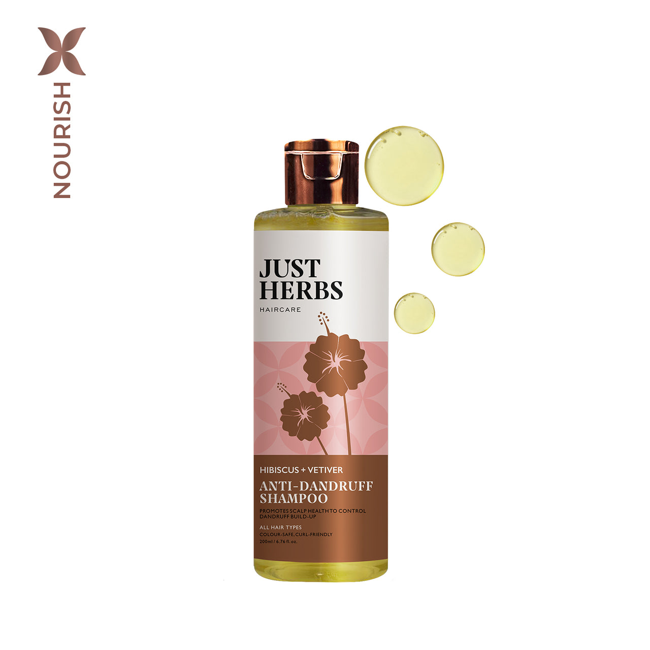 Anti-Dandruff Shampoo with Hibiscus & Vetiver :200ml