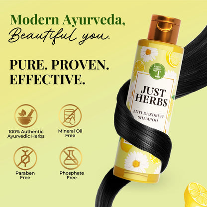 Anti Dandruff Shampoo | Lemon, Bhringraj & 12 Herbs
