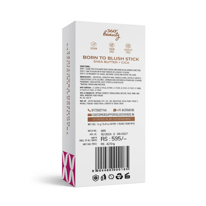 Born To Blush Stick with Shea Butter and Cica