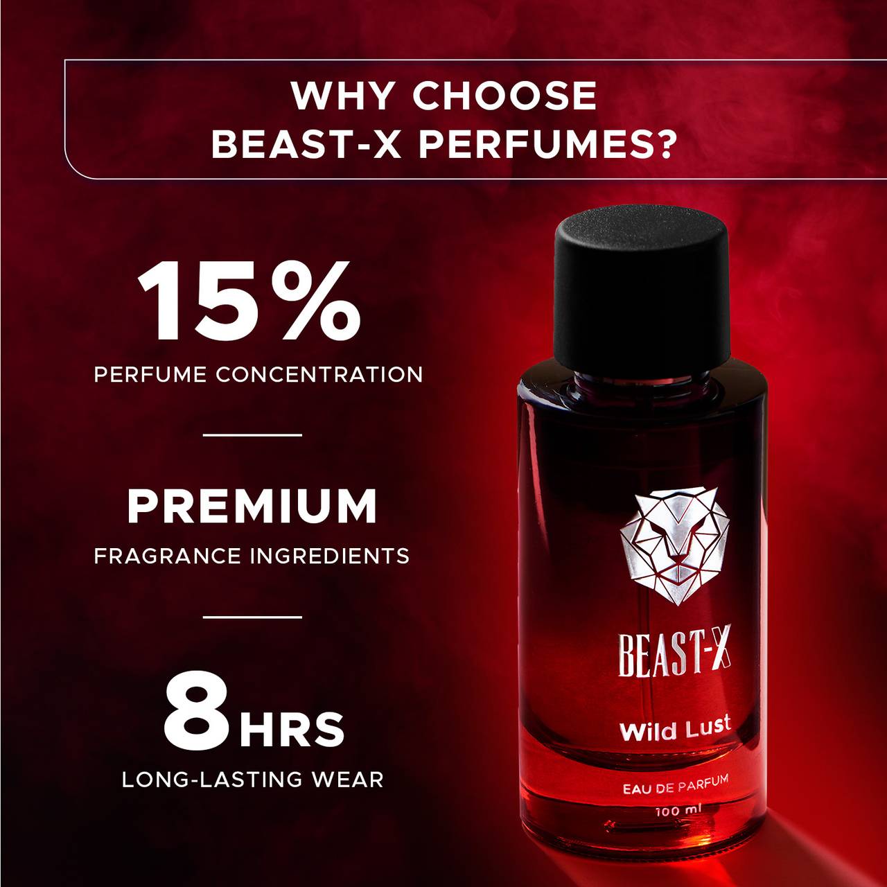 BEAST-X Wild Lust Perfume for Men 100ml