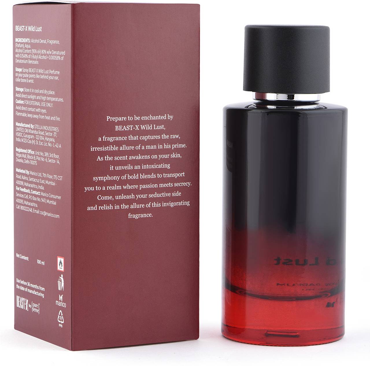 BEAST-X Wild Lust Perfume for Men 100ml