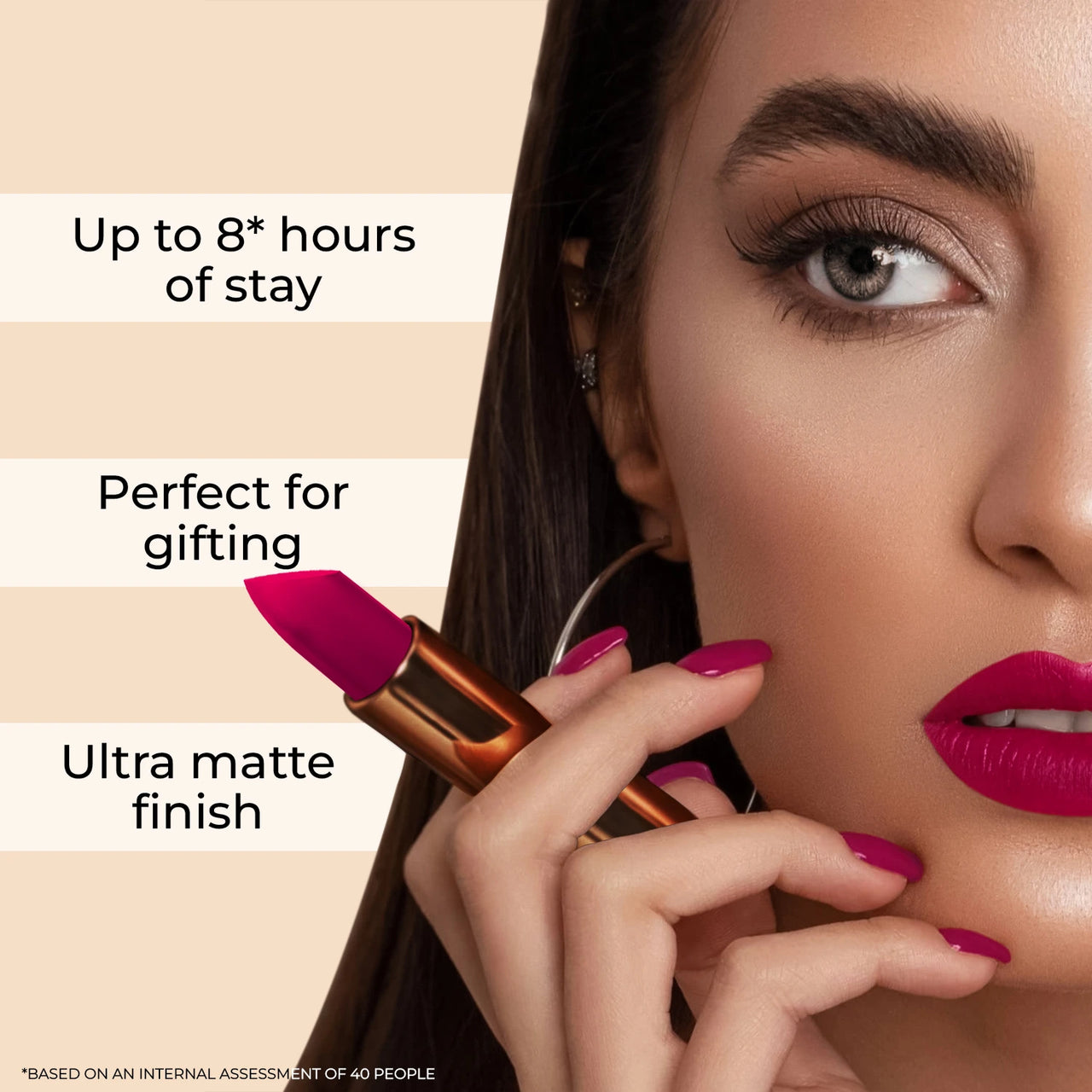 Long Stay Ultra Matte Lipstick Kit with Shea Butter and Jojoba Oil
