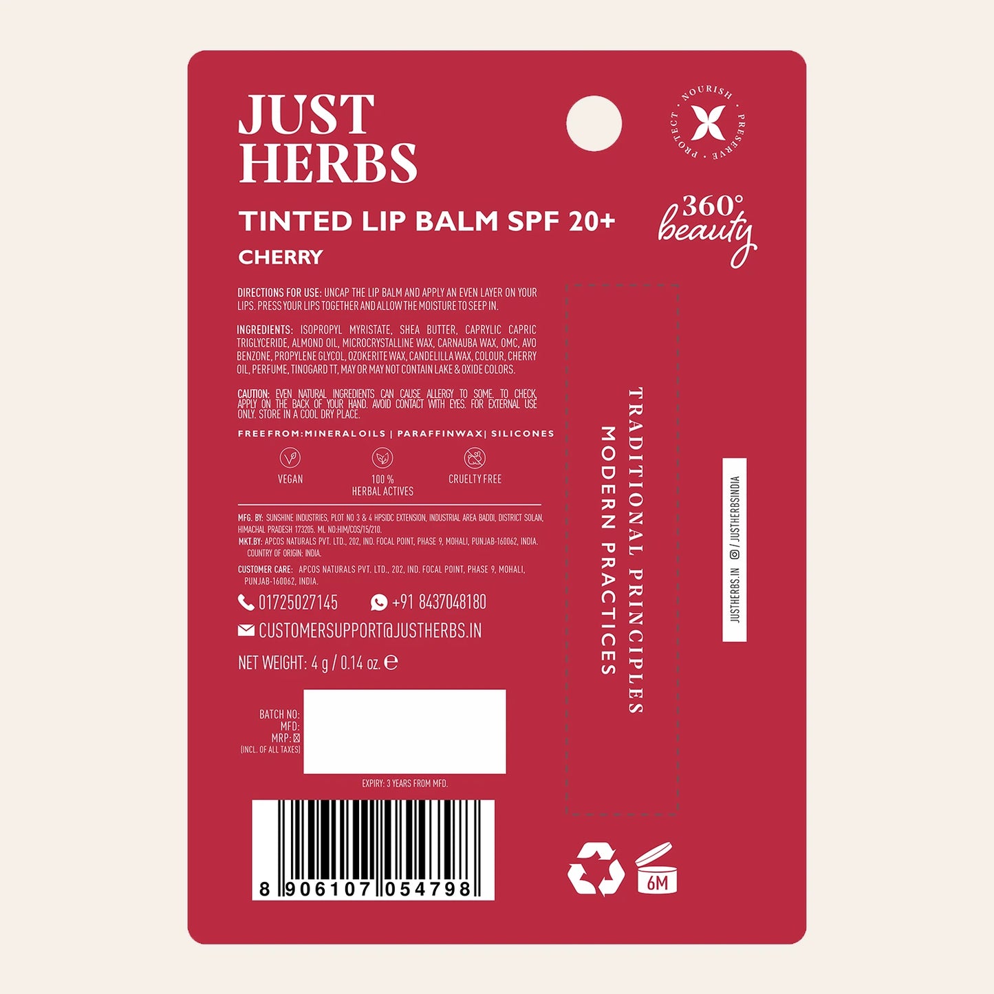 Tinted Lip Balms SPF 20+