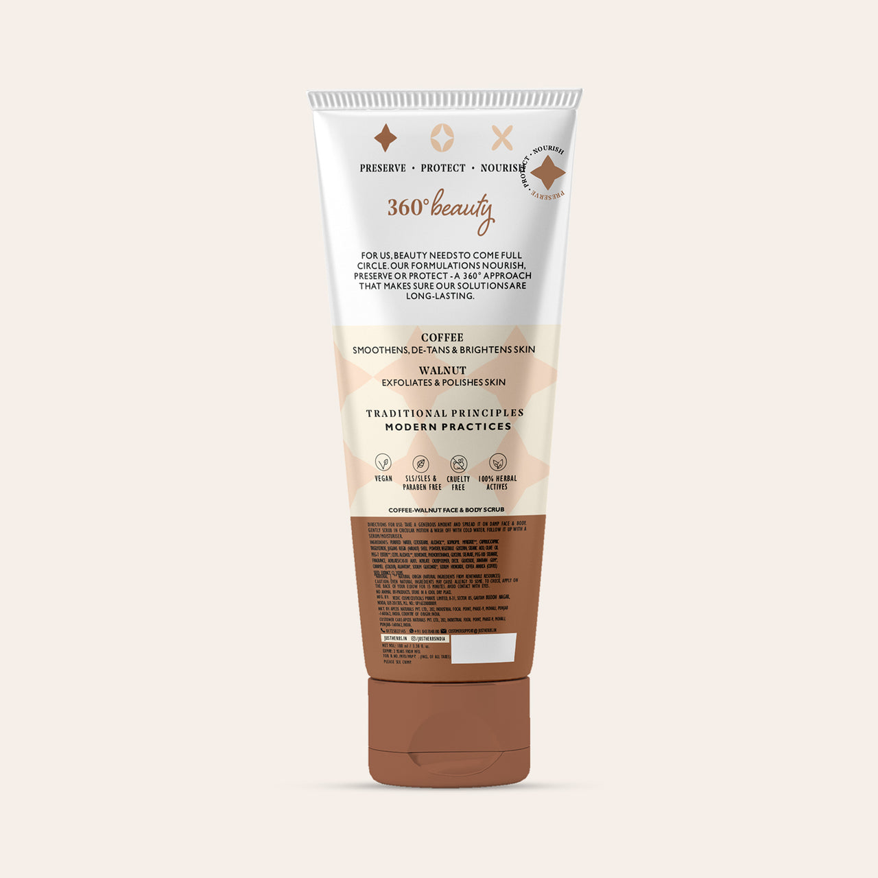 Face and Body Scrub - Coffee and Walnut