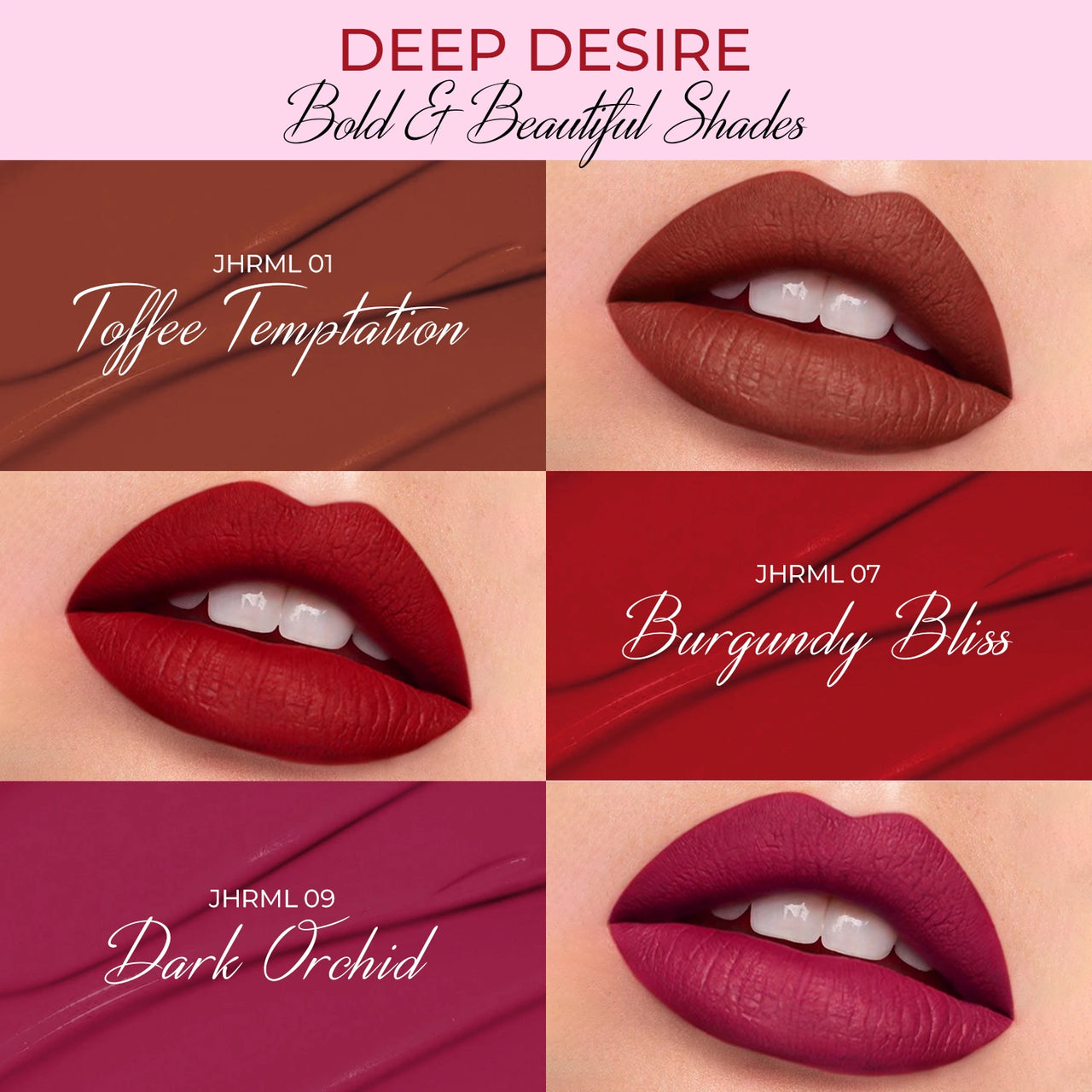 Long Stay Relaxed Matte Liquid Lipstick Set of 3 with Vitamin E