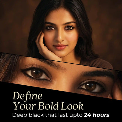 Naynam Day-long Kohl Kajal – Deep Black | Cyclosiloxane-Free