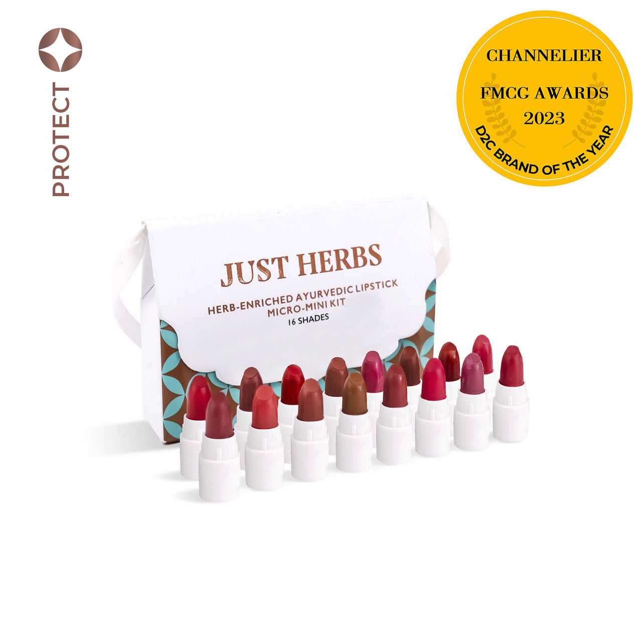 Herb Enriched Ayurvedic Lipstick Micro-Mini Kit 16 Shades