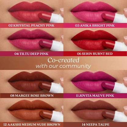 Herb Enriched Ayurvedic Lipstick Micro-Mini Kit - 8 shades